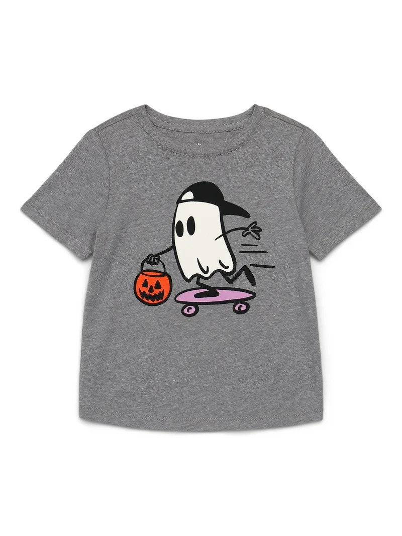 Halloween Toddlers' Graphic Tee with Short Sleeves from Way to Celebrate, Sizes 12M-5T | Walmart (US)