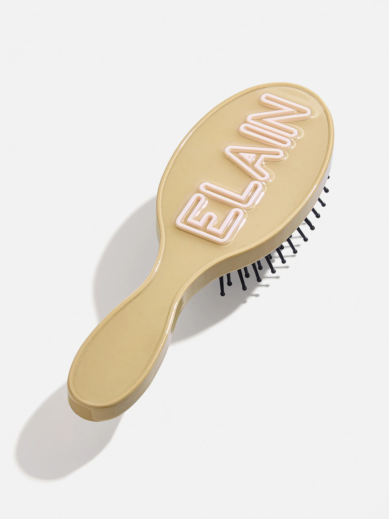 Mini Fine Line Custom Hair Brush - Beige/Light Pink | BaubleBar