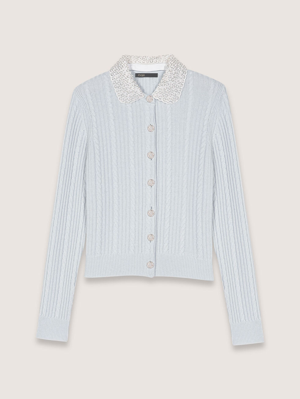 Cardigan à col bijoux amovible | Maje EU