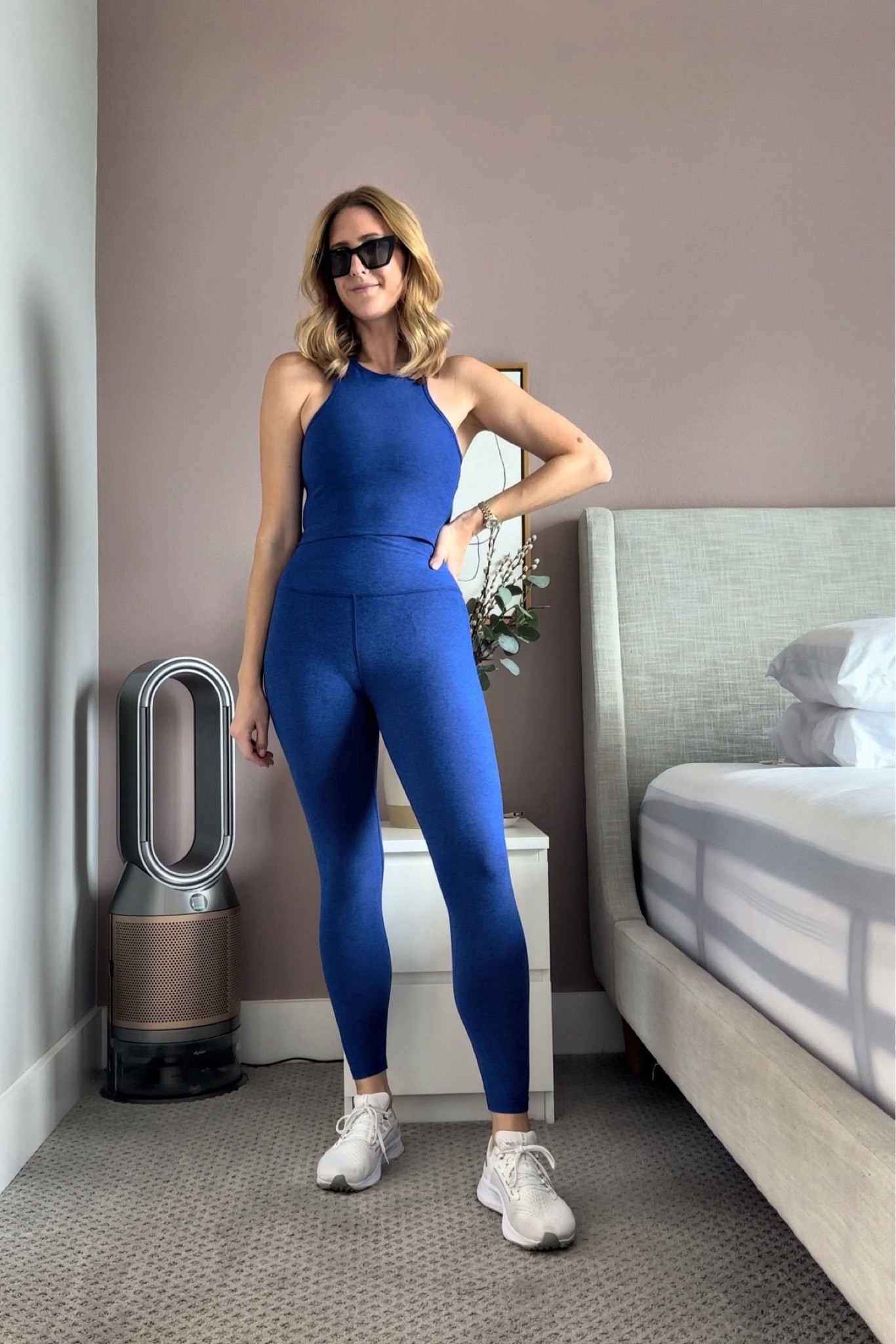Beyond yoga workout set. Wearing a small - this material  is so soft! And I’m loving this blue color 

#LTKFitness #LTKStyleTip