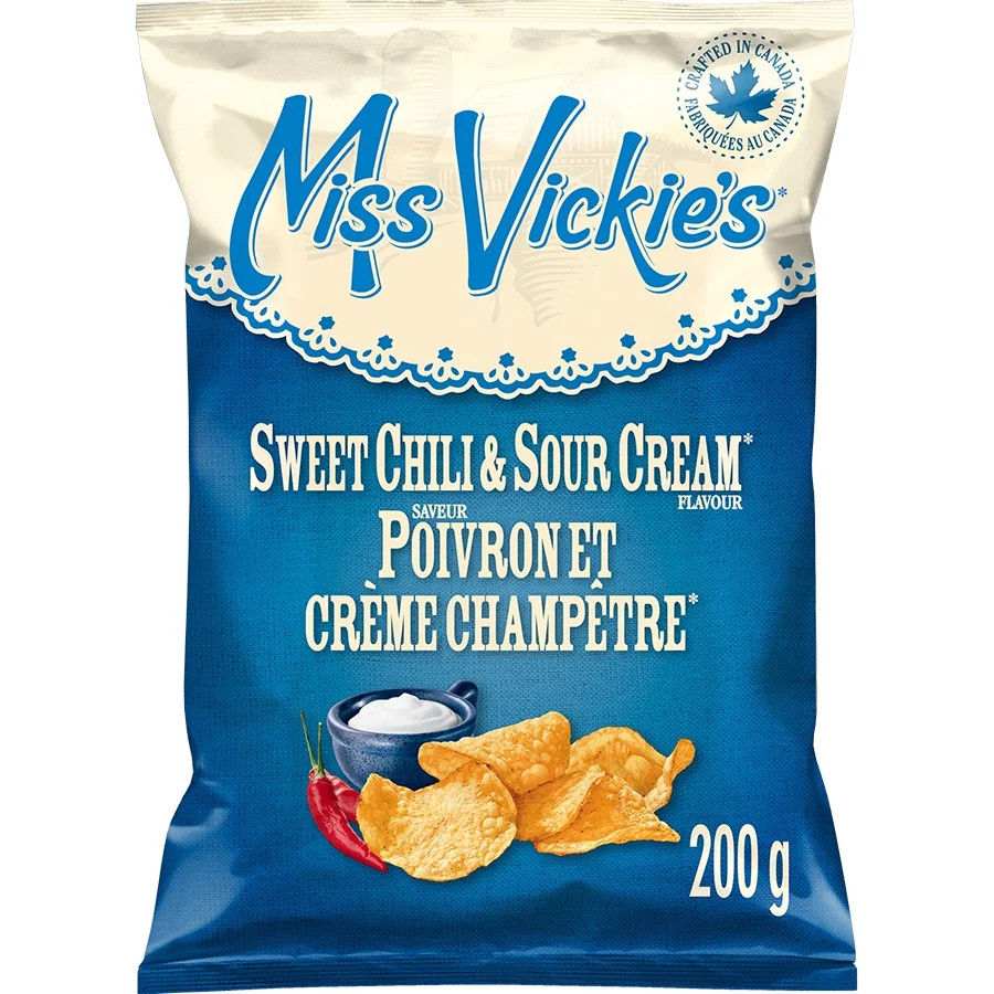 Miss Vickie's Sweet Chili & Sour Cream flavour Kettle Cooked Potato Chips, 200 g. | Walmart (CA)