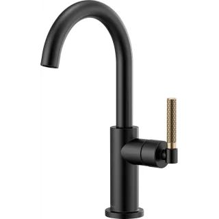 Litze Single Handle Arc Spout Bar Faucet with Knurled Handle - Includes Lifetime Warranty | Build.com, Inc.