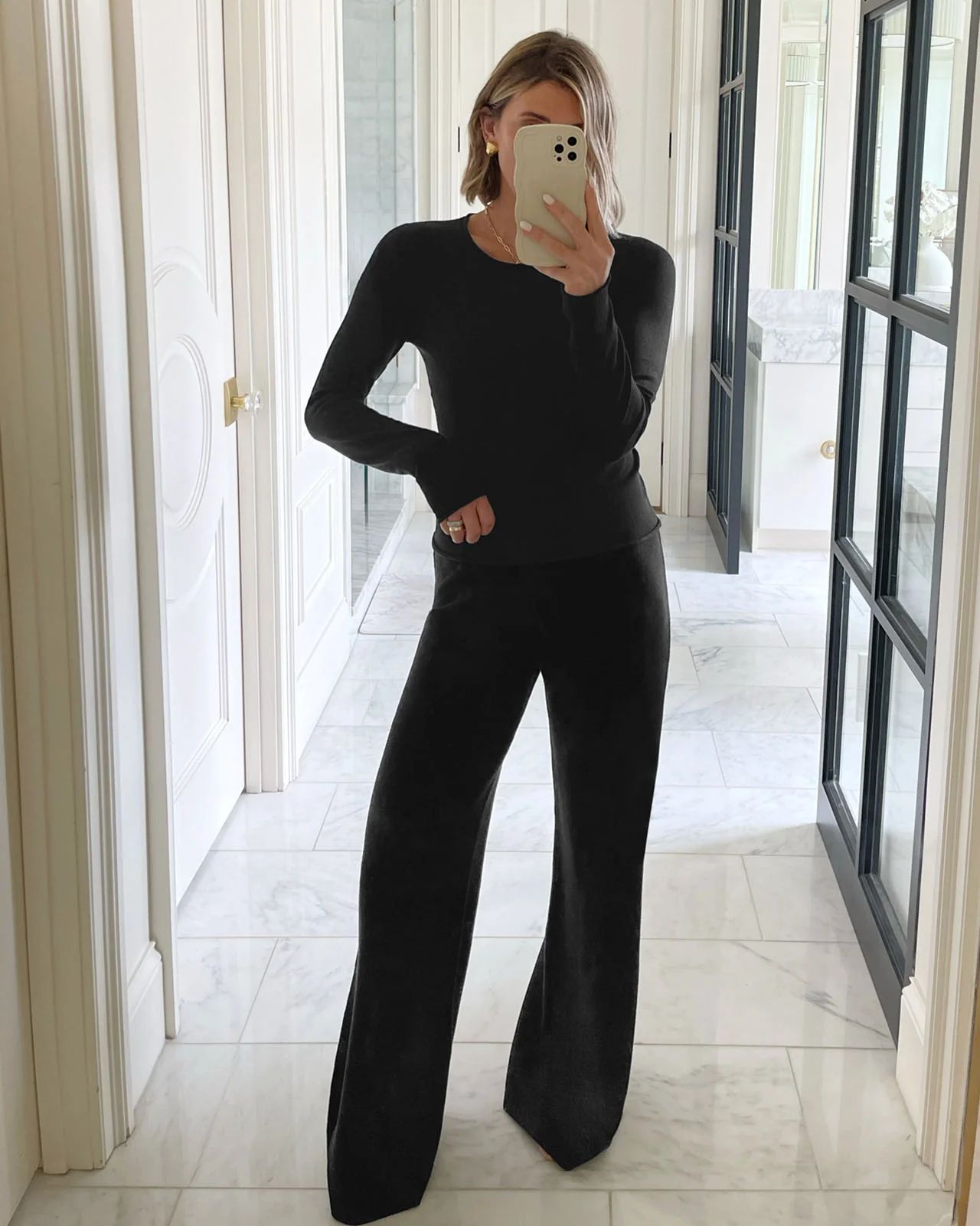 Splendid x @Cellajaneblog Wide Leg Sweater Pant | Splendid