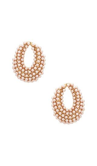 Classic Cluster Stud Earrings in Pink Pearl | Revolve Clothing (Global)
