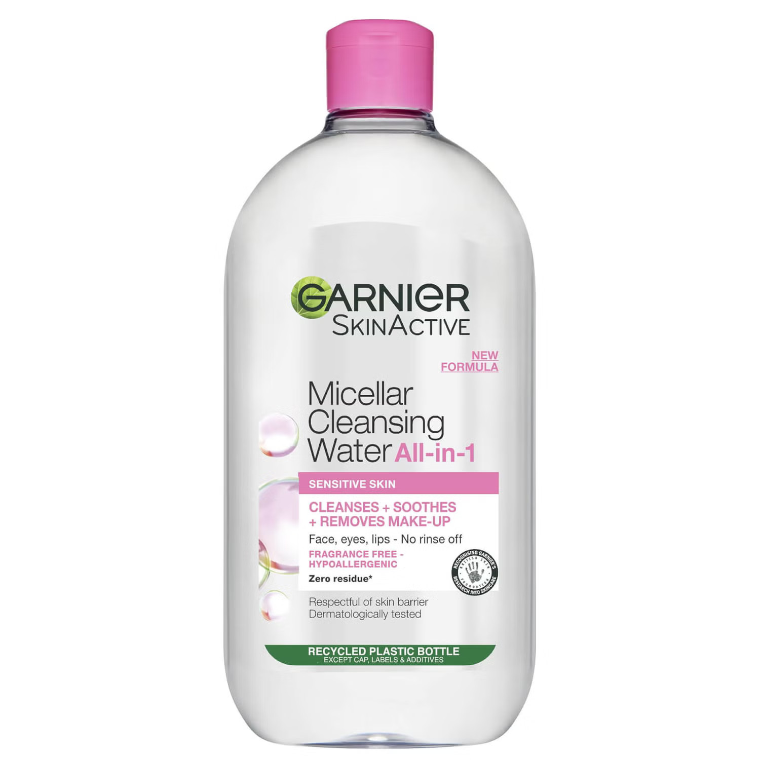 Garnier Micellar Water Facial Cleanser and Makeup Remover for Sensitive Skin 700ml | Look Fantastic (UK)