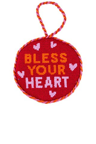 Furbish Studio Needlepoint Ornament in Bless Your Heart from Revolve.com | Revolve Clothing (Global)