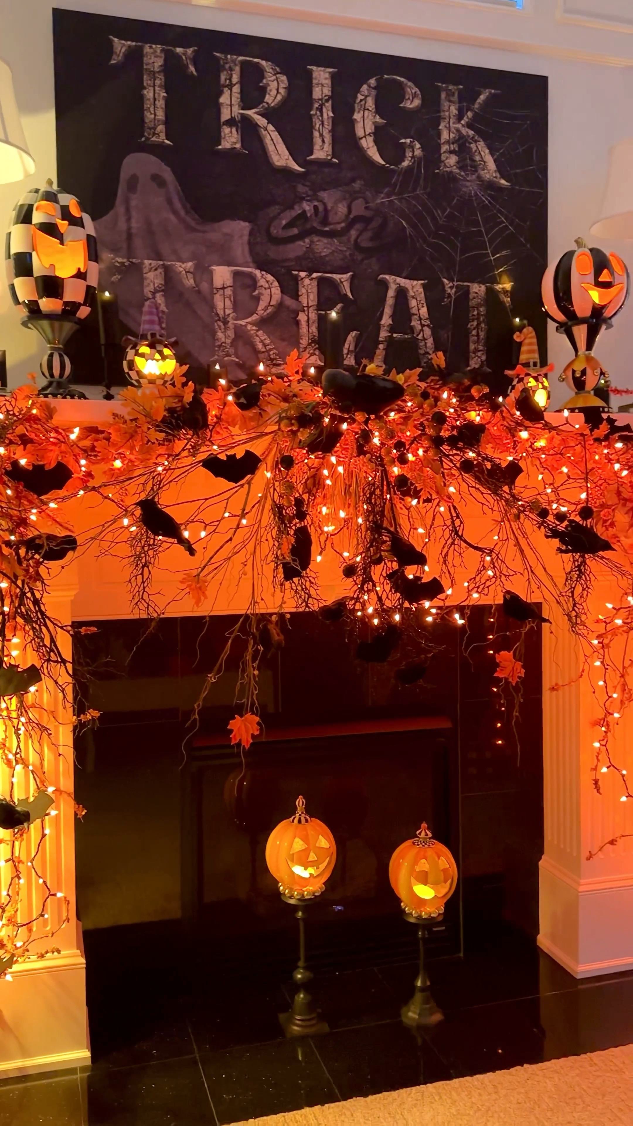 Most material is linked to get the look of my Halloween mantle. The Trick or Treat sign is 60 x 40


#LTKSeasonal #LTKSaleAlert #LTKHome