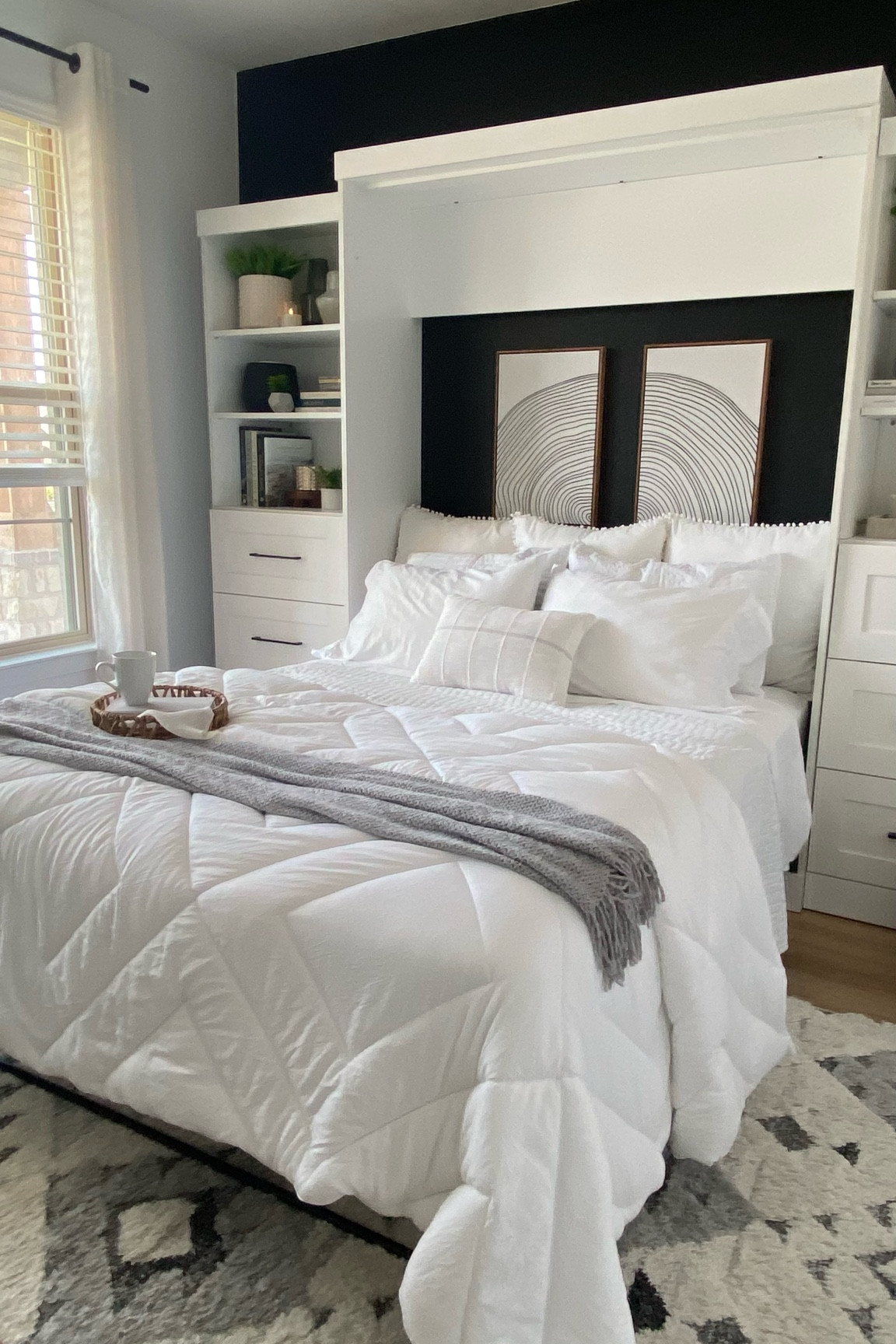 From office to guest bedroom in 5 minutes #murphybed #guestroom #neutraldecor #blackwhitedecor

#LTKhome #LTKunder100