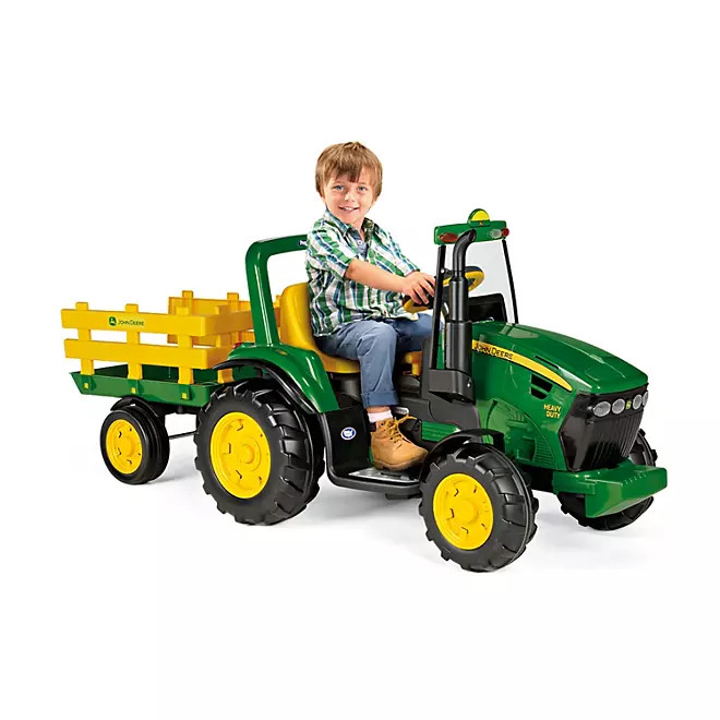 Peg Perego John Deere Heavy Duty 12-Volt Tractor Ride-On | Sam's Club