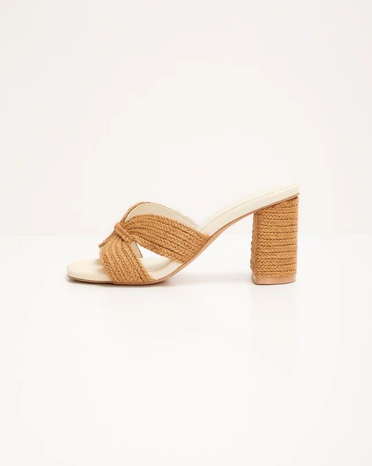 Vacation Ready Raffia Heeled Sandal | VICI Collection