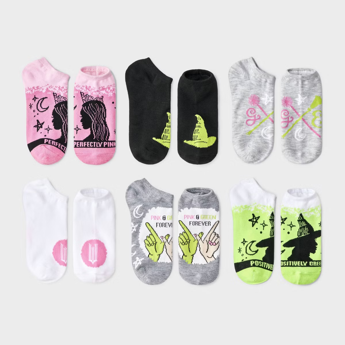 Girls' Wicked 6pk No Show Socks | Target