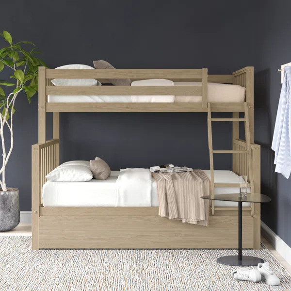 Brubaker Twin over Full Solid Wood Standard Bunk Bed with Trundle by Viv + Rae™ | Wayfair North America