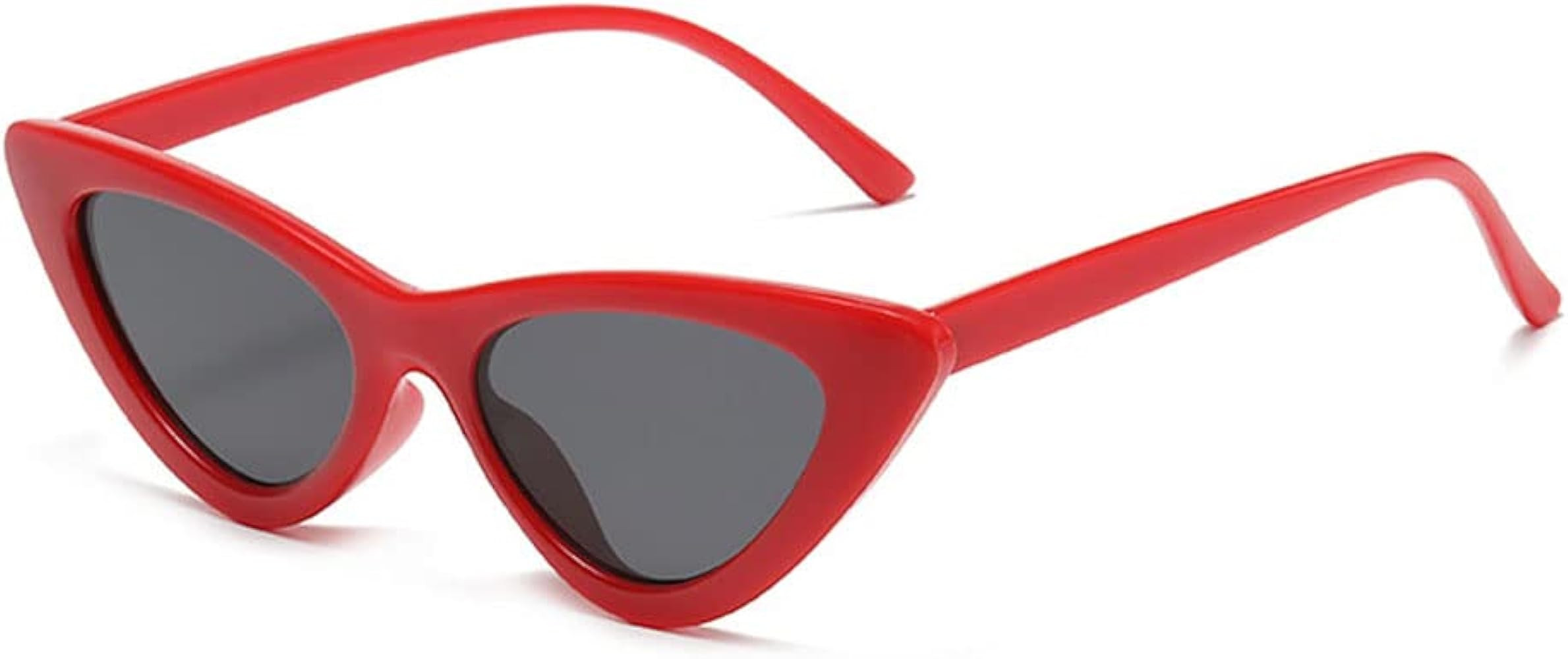 Cat Eye Sunglasses for Women Vintage Goggles Plastic Frame Sunglasses | Amazon (US)