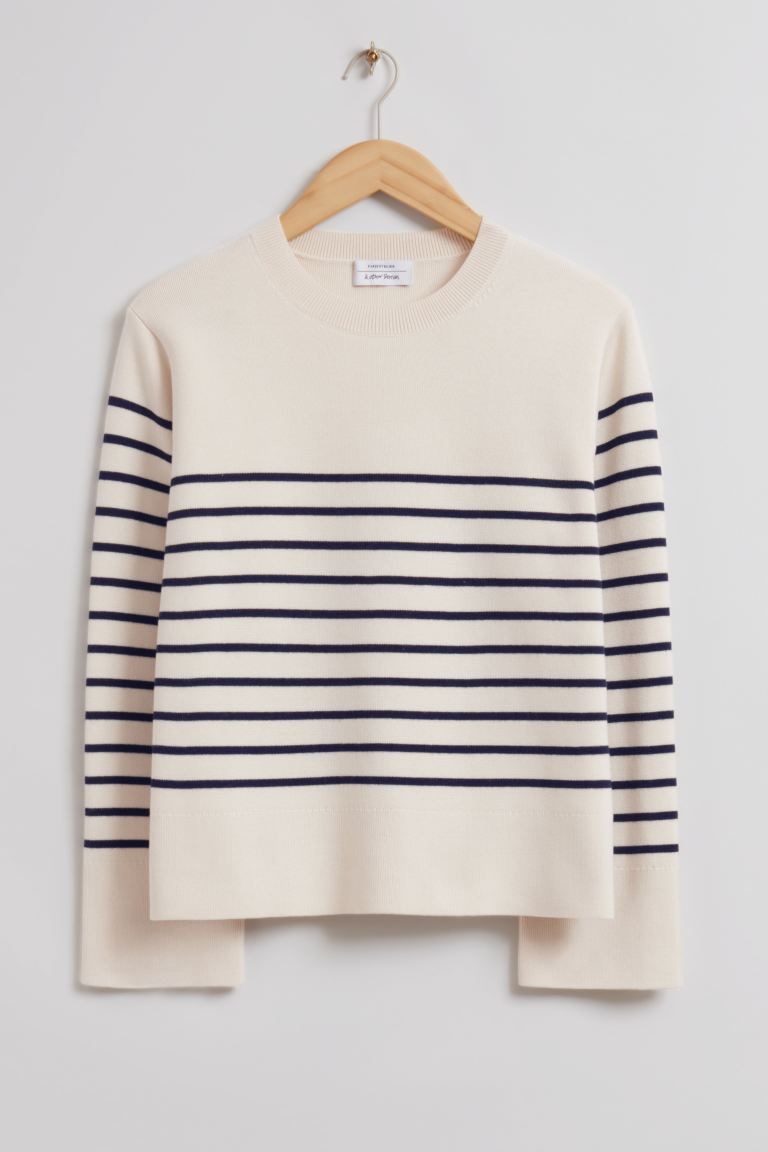 Boxy Nautical Striped Sweater | H&M (UK, MY, IN, SG, PH, TW, HK)