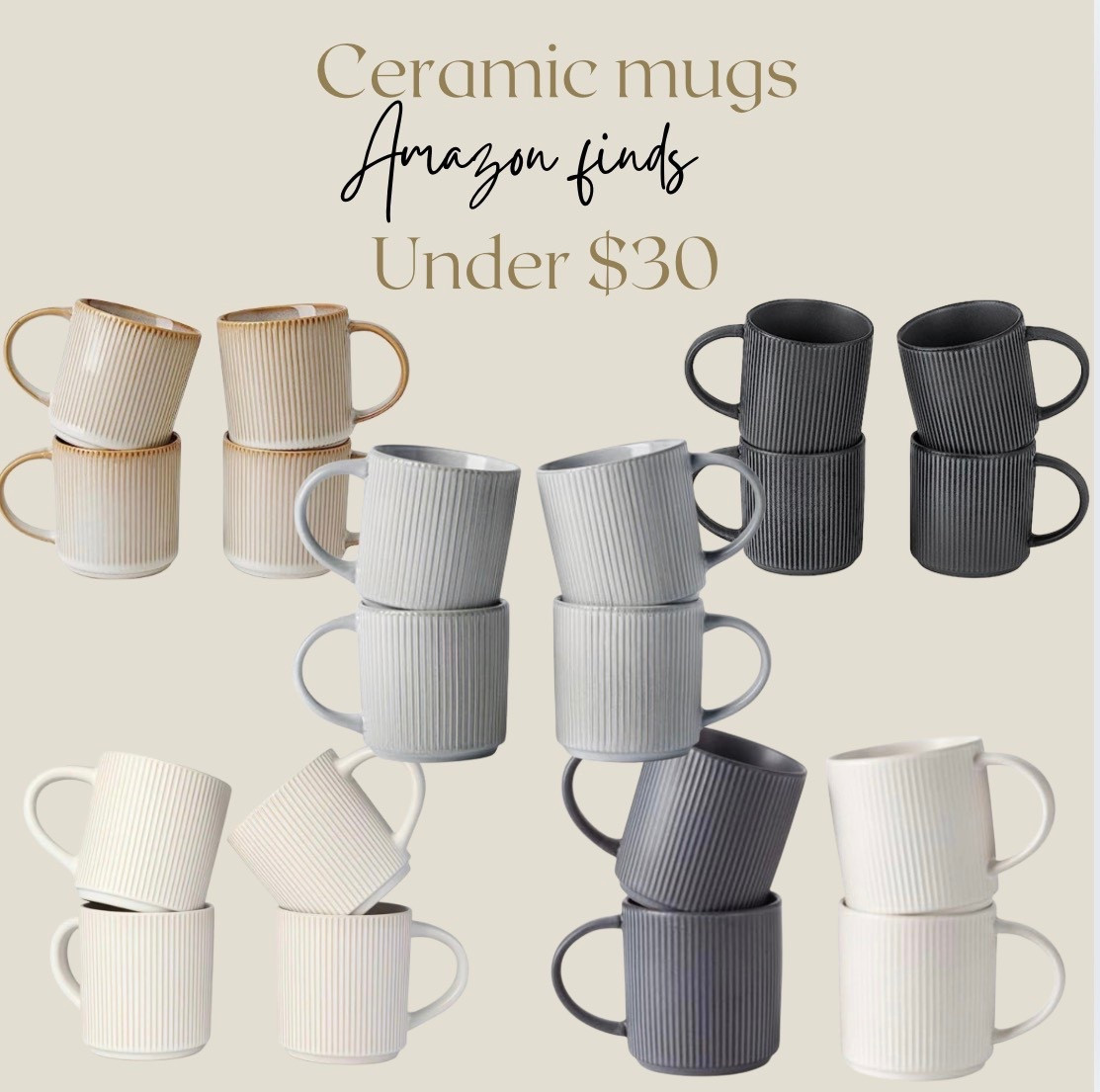 Ceramic mug set

#LTKHome #LTKmomlife #LTKSaleAlert