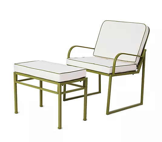 Garden Stories Studio 70 Chair and Footstool - QVC UK | QVC UK