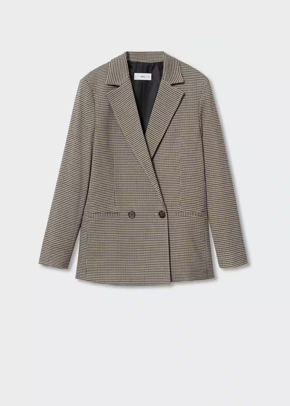 Wrap check blazer -  Women | Mango USA | MANGO (US)