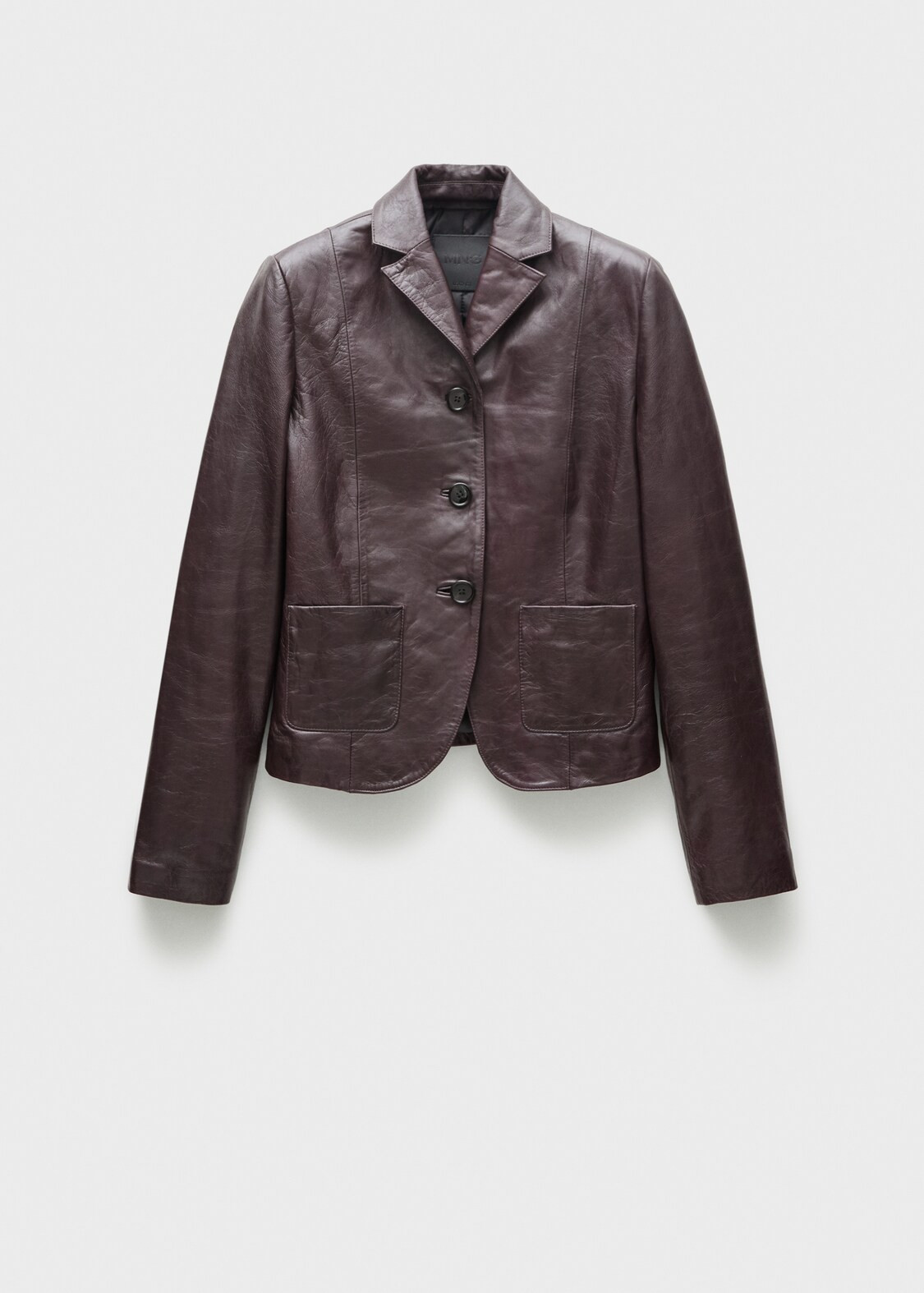 100% leather jacket with pockets | MANGO (UK)