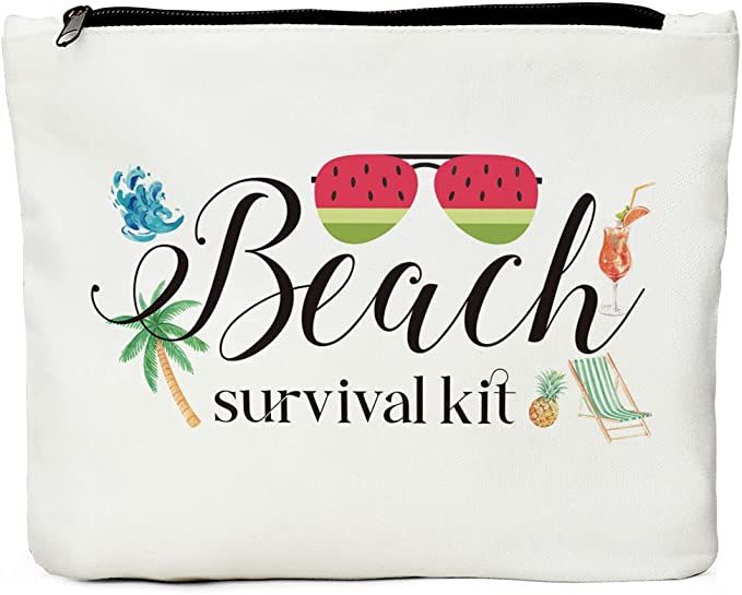 Beach Bags for Women, Sunscreen Bag, Beach Kit, Beach Bags for Women, Beach Survival Kit, Waterpr... | Amazon (US)