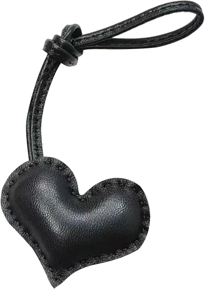 Hearts Bag Charm, Fashion Leather Heart Charms for Handbags Bag Accessories Purse Charms | Amazon (US)