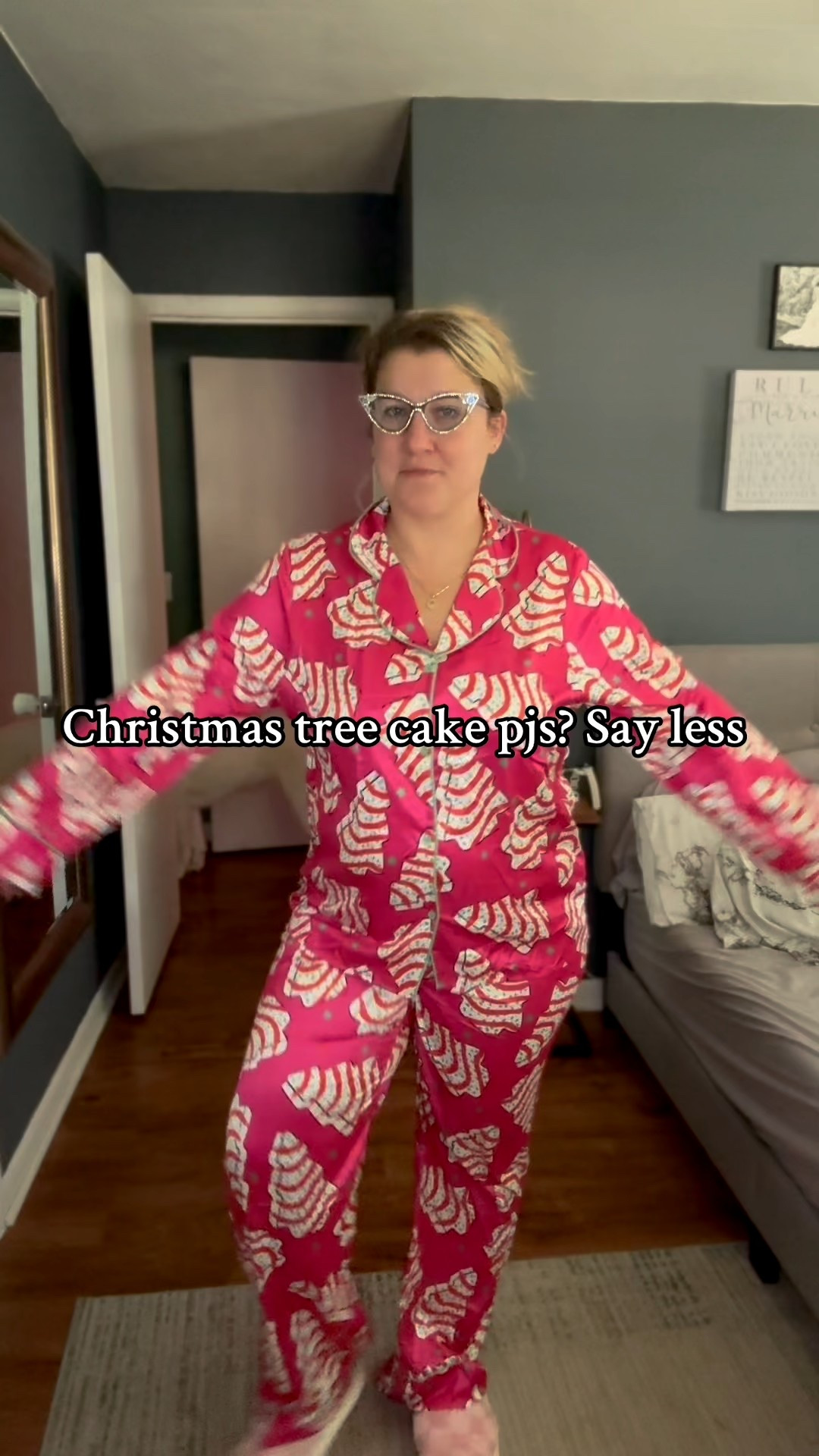 These are so fun for Christmas pajamas! Christmas tree cakes and satin? Yes please! Comes in multiple colors! 

Christmas- women’s pajamas- christmas trees- pink- pjs- holiday style- Christmas gifts for her 

#LTKHome #LTKStyleTip #LTKHoliday