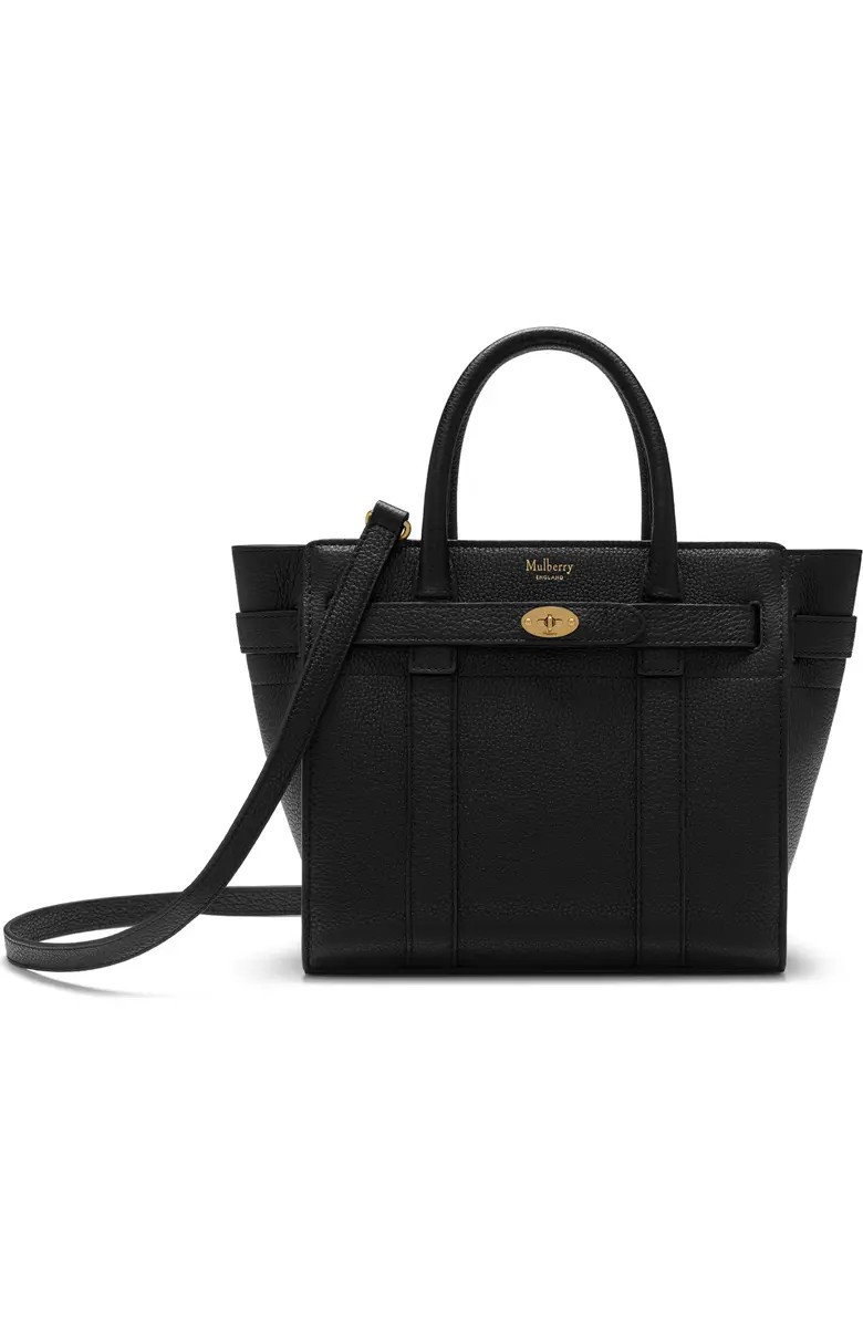 Mini Zipped Bayswater Leather Tote | Nordstrom