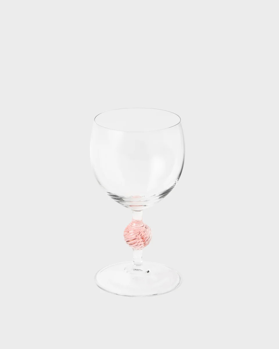 Demetra Wine Glass, Pink | Cabana Magazine