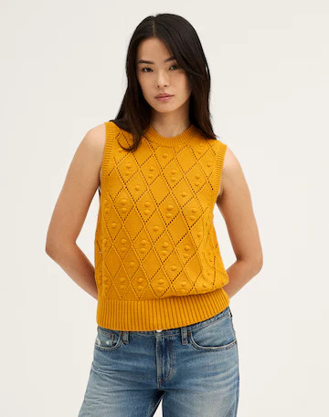 Bauble Pointelle-Stitch  Sweater Vest | Madewell