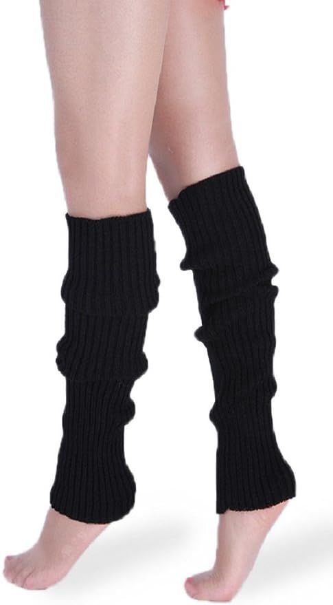 daisysboutique Retro Unisex Adult Junior Ribbed Knitted Leg Warmers | Amazon (US)