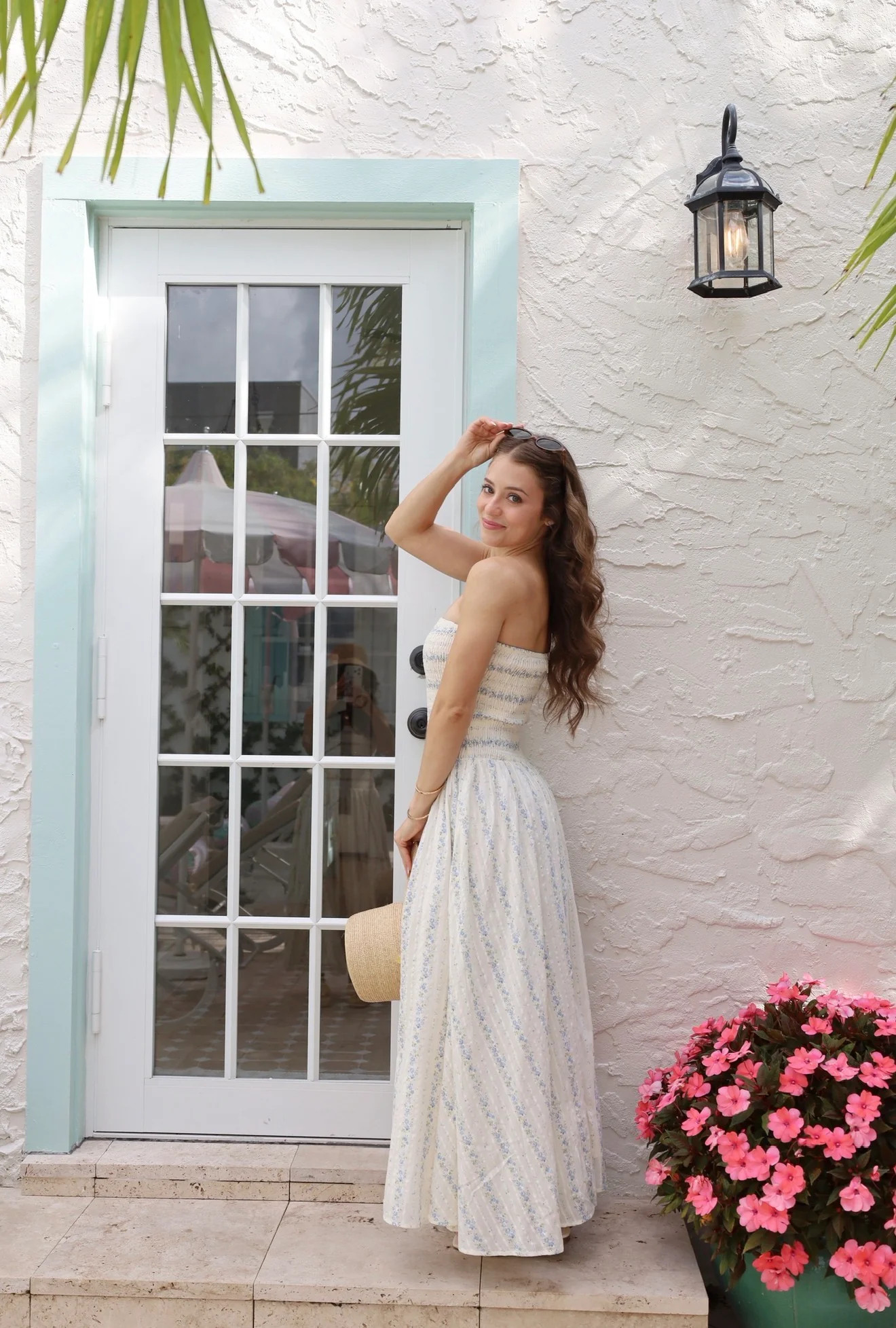 Palm Bliss Maxi Dress (blue) | Shop Your Darling Style