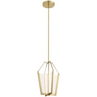 KICHLER Calters 19.75 in. Integrated LED Champagne Gold Pendant-52291CGLED - The Home Depot | The Home Depot