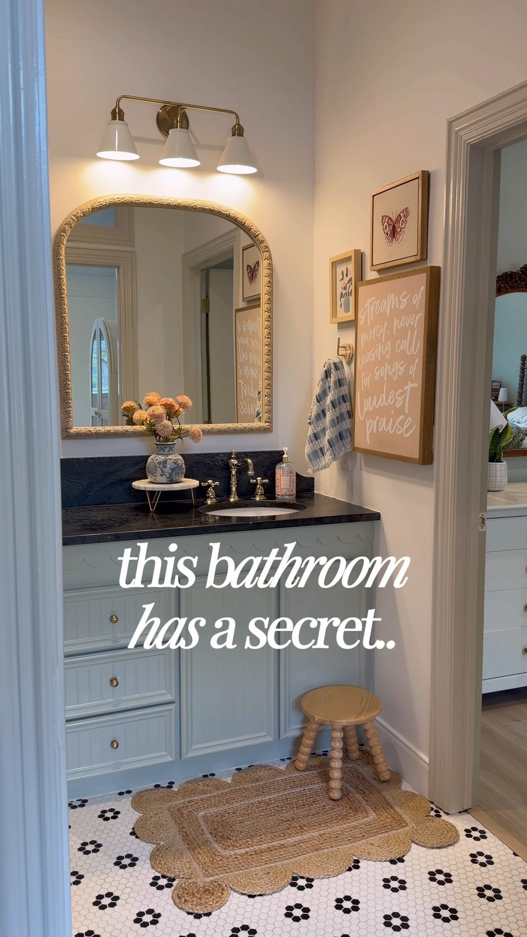 When you can’t find a shower curtain long enough…just find a cute table cloth! 

THEBLOOMINGNEST kids bathroom decor home artwork mirror bathroom lighting tile 

#LTKSeasonal #LTKHome