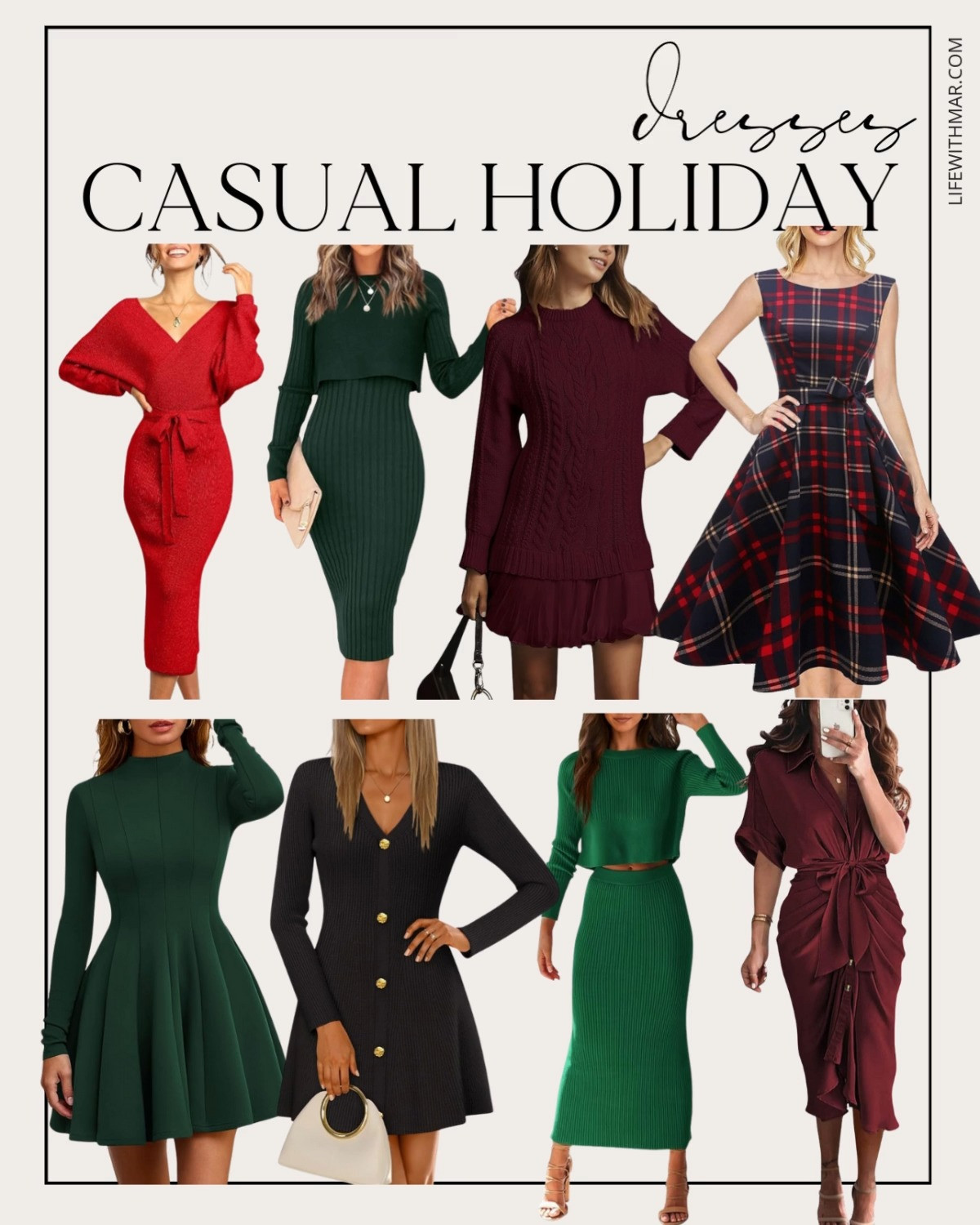 Winter dresses perfect for your holiday outfit that ship fast! Loving these sweater dresses, Amazon dresses, winter dress, Amazon outfit,  Amazon outfit idea, casual holiday dress, holiday party outfit,  

 #LTKHoliday #LTKOver40 #LTKFindsUnder50