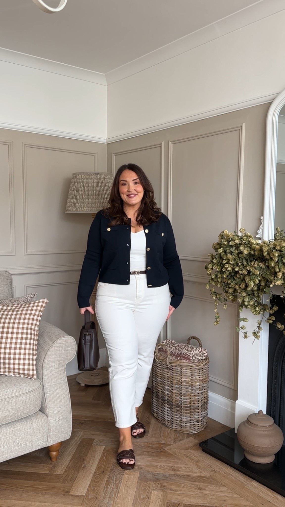 Spring is upon us and I'm sharing 30 days of spring outfits on my Instagram. Today is a classic white on white with navy and chocolate for that old money style ♥️

#LTKspring #LTKeurope #LTKuk