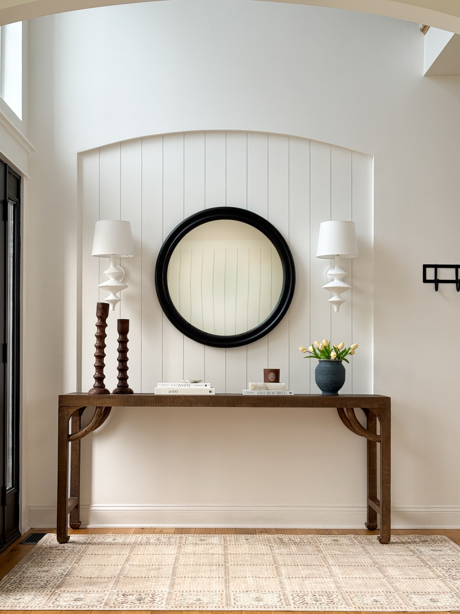 Console table, entryway decor, welcome to my home, interior design, interior decor, home decor, home design, custom home, McGee and co, sconces, Regina Andrew Detroit, Lulu and Georgia, neutral home, cozy home 

#LTKHome