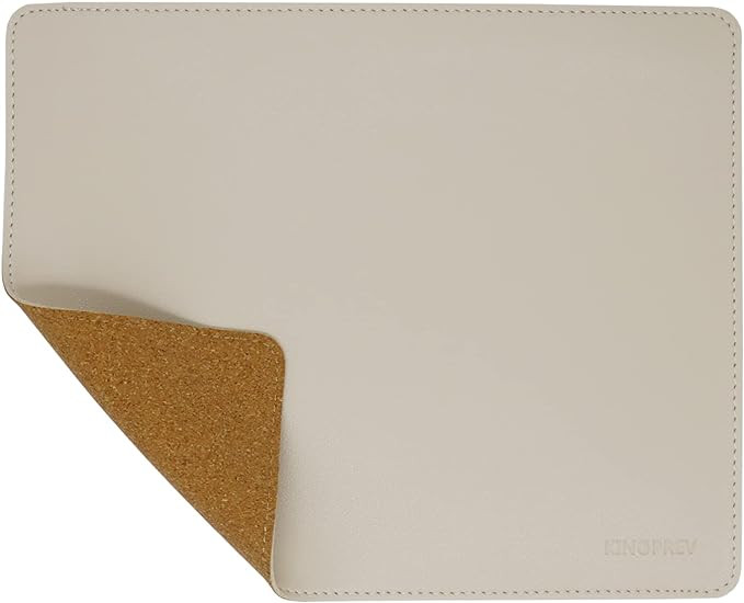 Leather Mouse Pad - Wood Mouse Pad with Stitched Edge,PU Non-Slip Mouse Pad,Double Side Mousepad,... | Amazon (US)