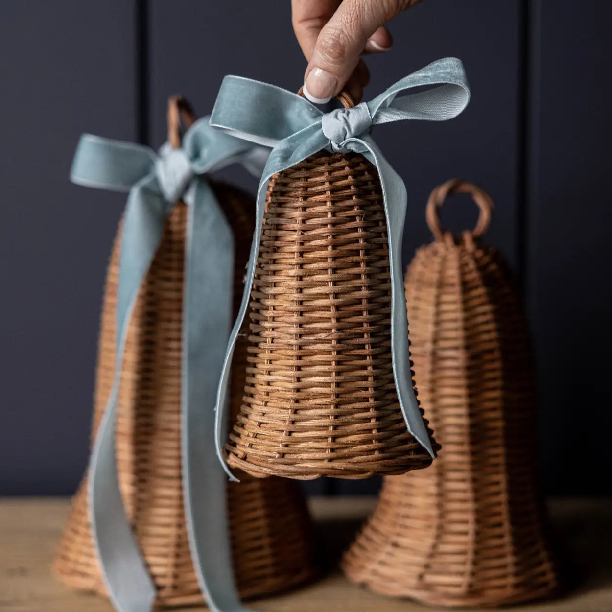 Wicker Bells, Set of 3 | Cottage and Key