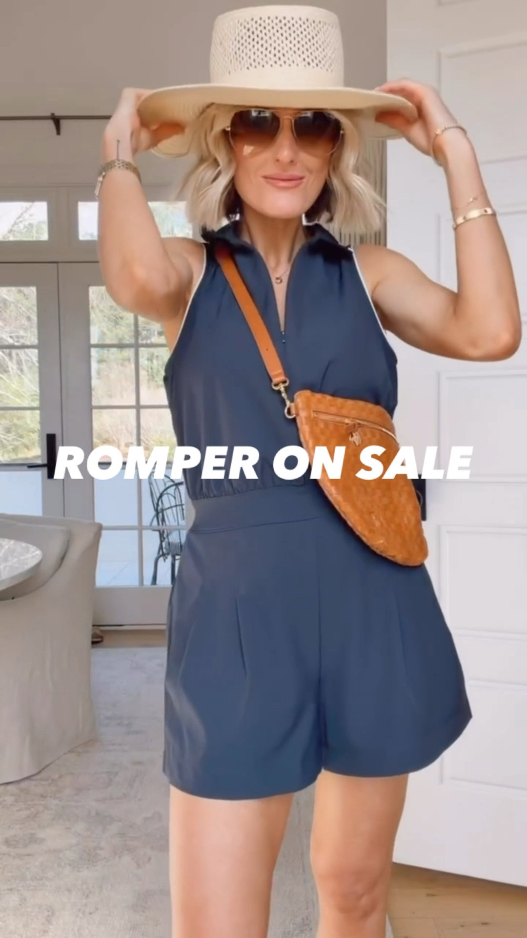 This navy romper is 40% off today 👏🏼 so great for athleisure, golf, or a casual weekend outfit! Wearing S. 

Loverly Grey, Target find, Target fashion, sale alert, navy romper, athleisure, activewearr

#LTKActive #LTKSaleAlert #LTKootd