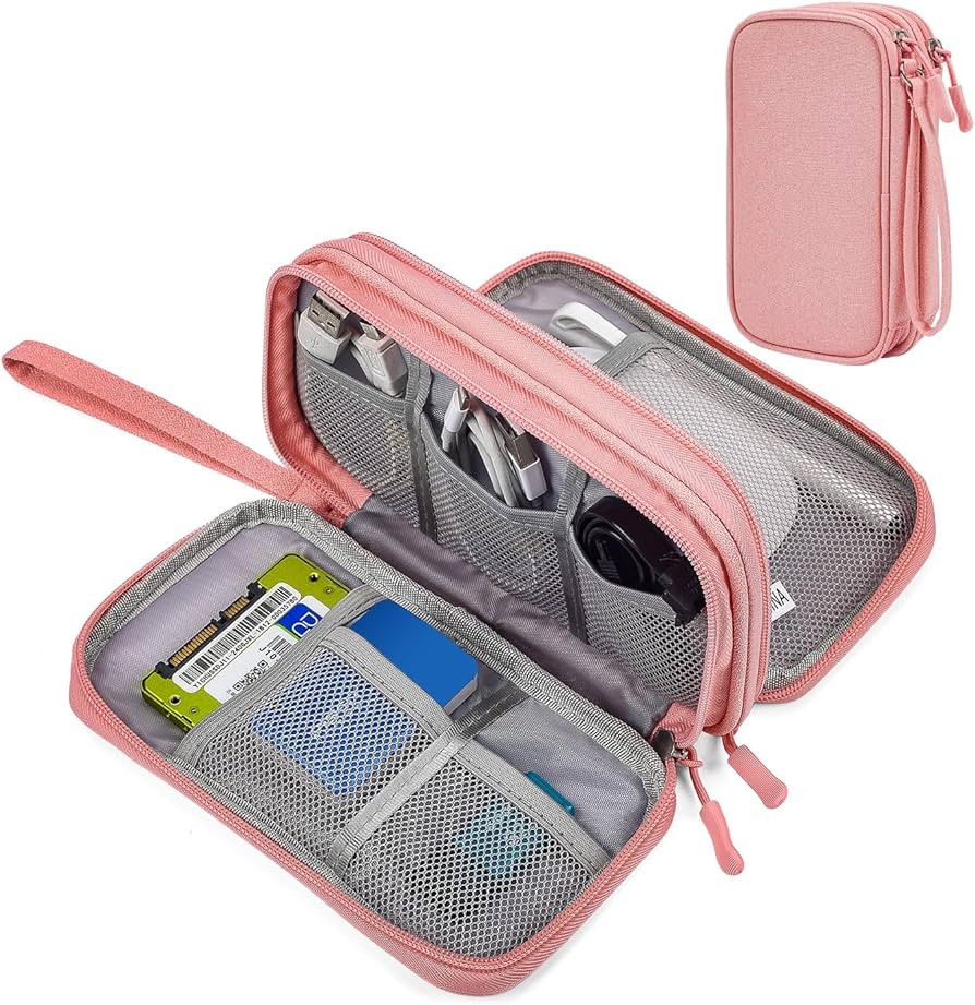 Electronic Organizer Travel Cable Accessories Bag, Electronic Organizer Case, Electronic Accessor... | Amazon (US)