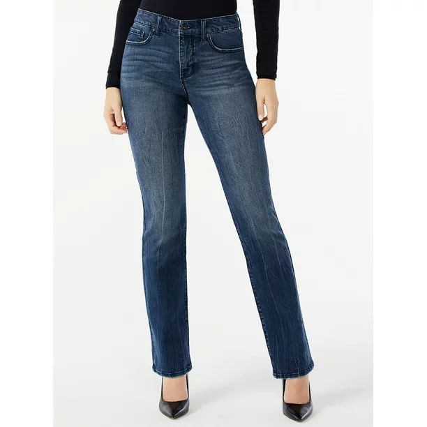 Sofia Jeans by Sofia Vergara Women's High Rise Skinny Kick Bootcut Jeans - Walmart.com | Walmart (US)