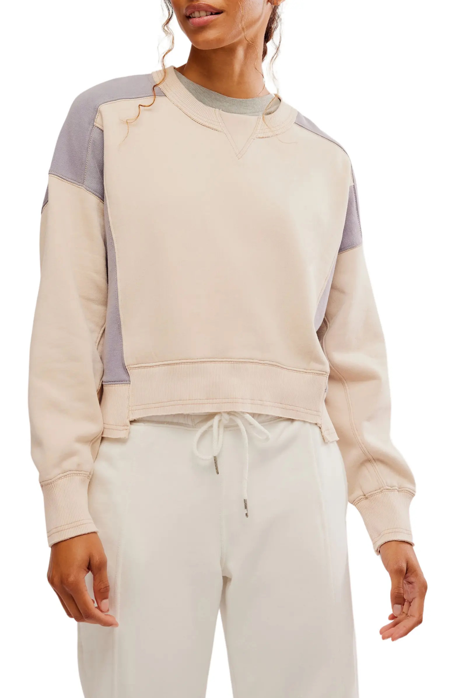 Free People Intercept Colorblock Sweatshirt | Nordstrom | Nordstrom