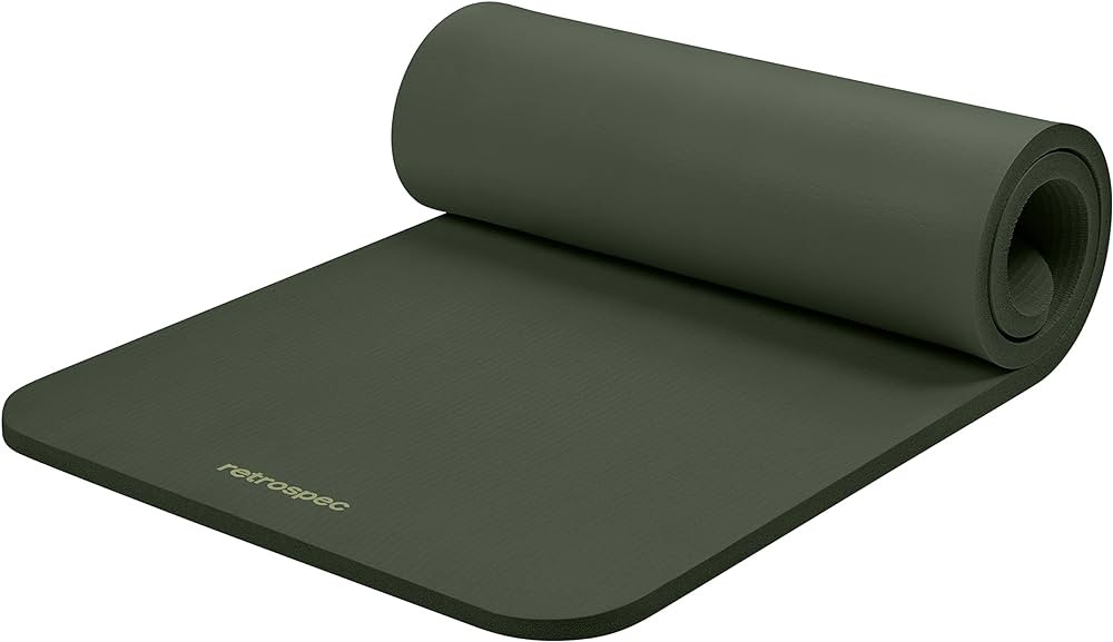 Retrospec Solana Yoga Mat 1" Thick With Nylon Strap For Men & Women - Non Slip Exercise Mat For H... | Amazon (US)