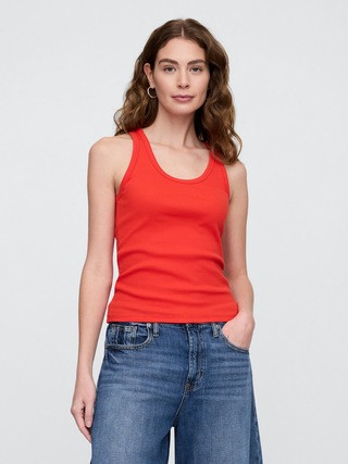 Ribbed Scoopneck Tank Top | Gap Factory