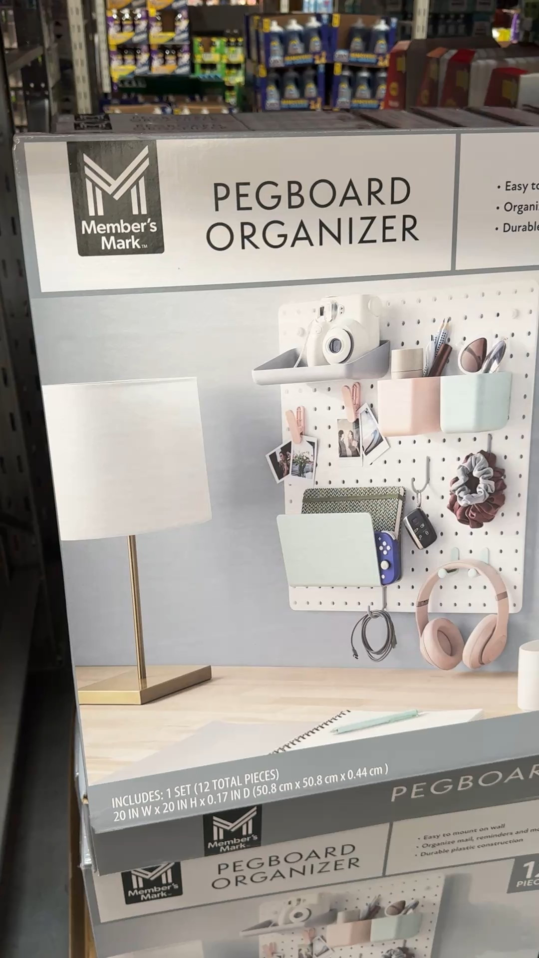 Great home finds spotted at Sam’s Club that will help get you organized! Get the Member's Mark Pegboard Organizer 12 piece set for $19.98. It comes in 2 color options and would be perfect for a dorm room. Sam’s also has Seville Classics 3-Tier Resin Slat Shoe Rack. The quality seems great and the size is 26.5" W x 12.2" D x 19" H. Get is now for $24.98. #SamsClub