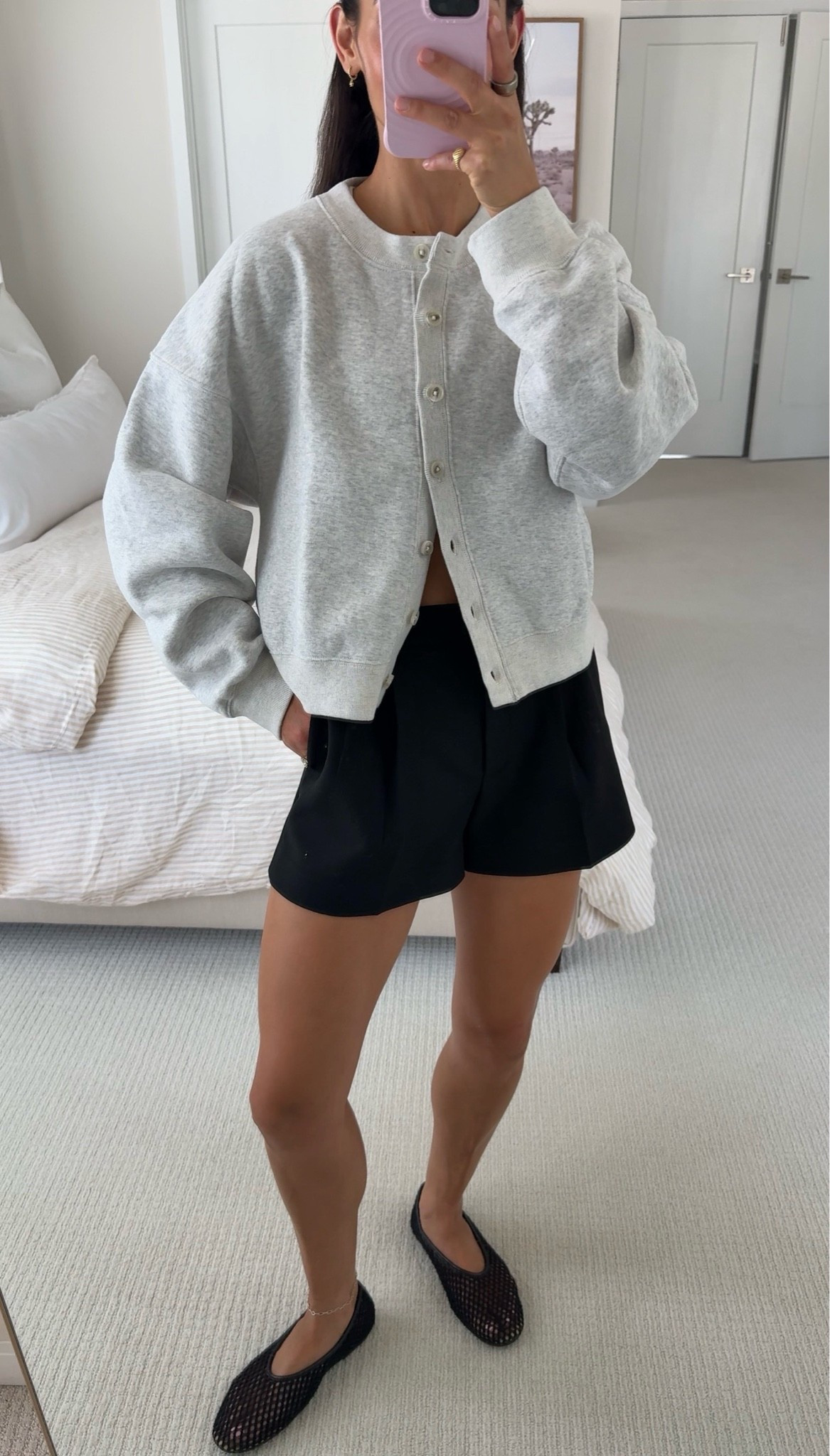 wearing size 4 in shorts & XS  in sweater