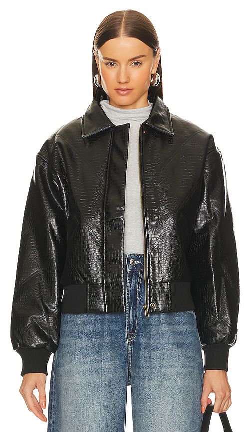 x Bridget Katrina Oversized Jacket in Black | Revolve Clothing (Global)