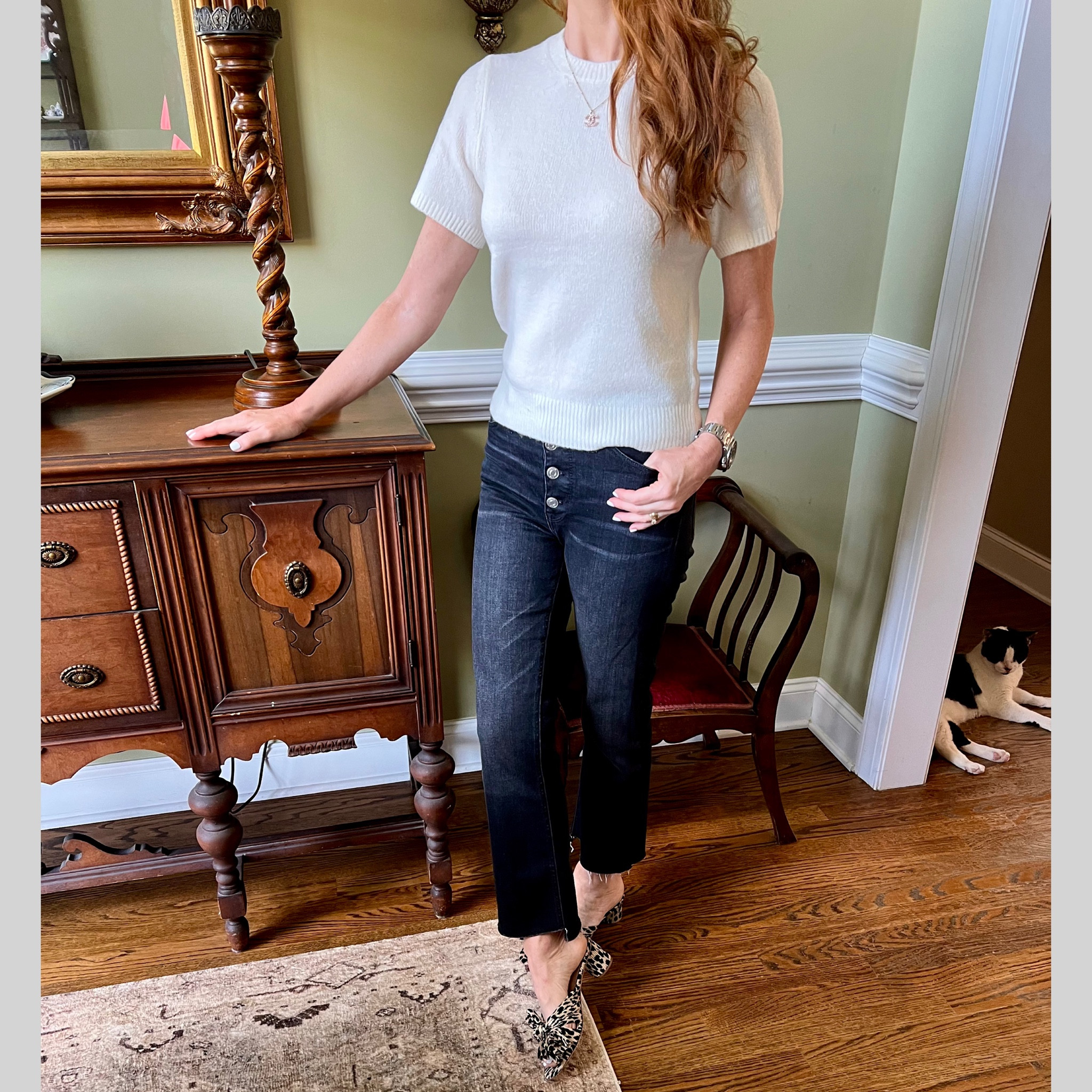 🖤🐆🤍/// #igblogger #preppy #preppystyle #metoday #mystyle #styleinspiration #styleoftheday #stylediaries  #fashionblogger #fashiondiaries #fashionblog #liketkit  #styleover50 #50plusandfabulous #fashionover50 #50plusblogger #instastyle @liketoknow.it  #jcrew #abercrombie #loefflerrandall