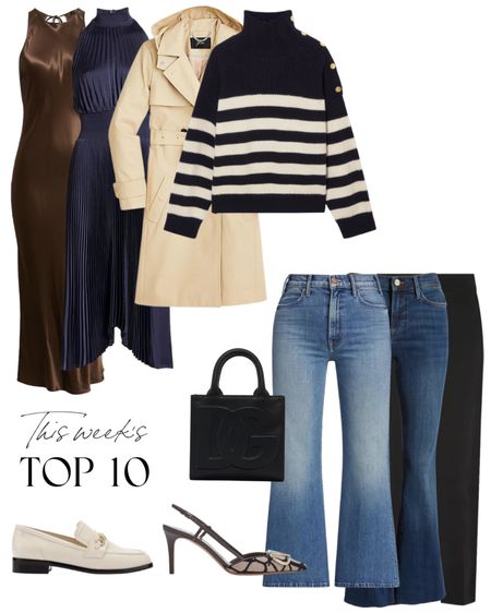 This week’s top 10 best sellers featuring some of my favorite pieces of the week! I love this rails satin brown dress that is perfect for fall and I also linked the same silhouette is a beautiful blue color as well! Of course one of my favorite jackets is this J.Crew Trench and I love this striped sweater. 

#LTKGiftGuide #LTKSale #LTKSeasonal