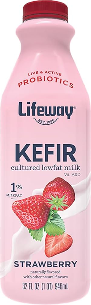 Amazon.com: Lifeway Low Fat Kefir \u2013 Probiotic Drink with 10g Protein, 12 Live Active Cultures - Up to 99% Lactose Free, Gluten Free \u2013 Strawberry, 32 oz. : Everything Else | Amazon (US)