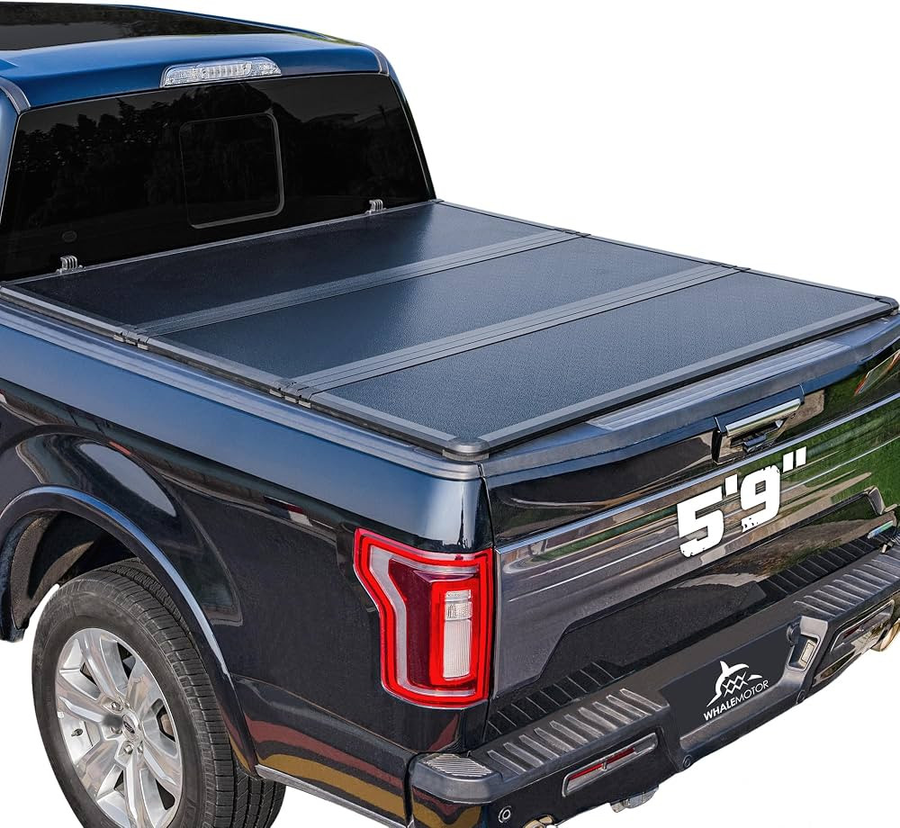 Hard Folding Truck Bed Tonneau Cover Compatiable with Chevy Silverado & GMC Sierra 1500(2007-2026... | Amazon (US)